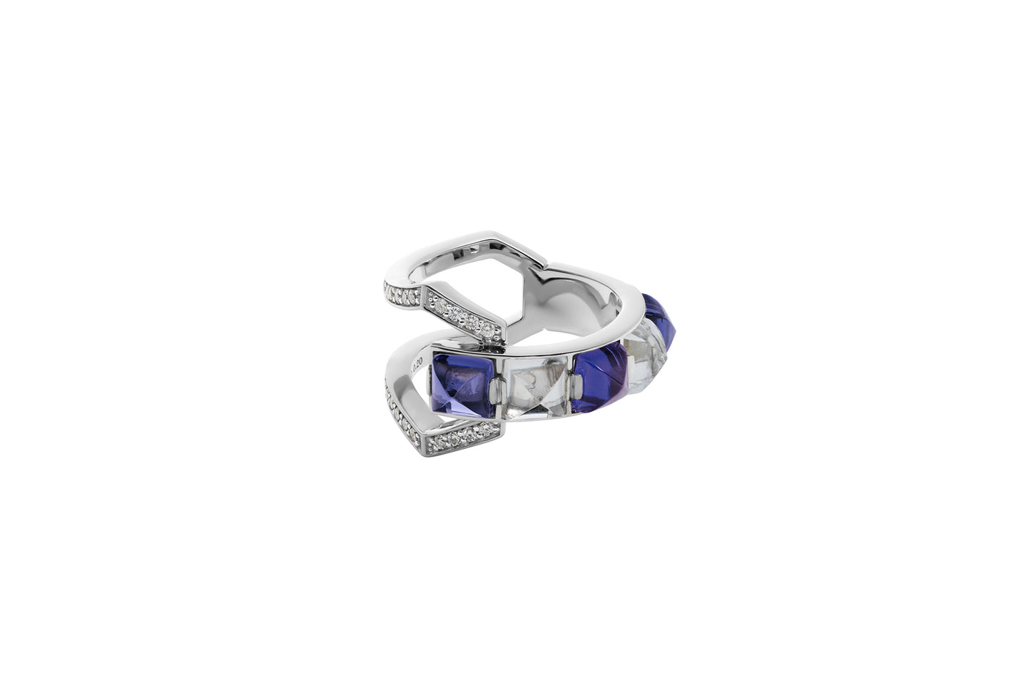 Arc Ring_WG × Iolite × Crystal