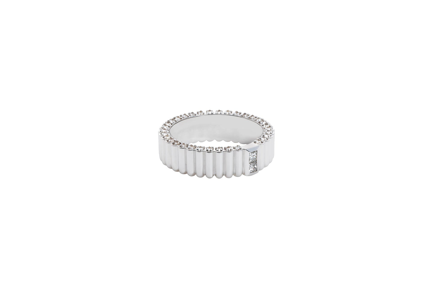 Pile Ring_WG × White Dia 0.36ct