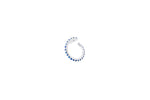 Spiral Earring_WG × Blue Sapphire